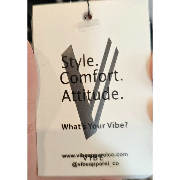 Vibe Cami Top Blouse Zebra Print V Neck Lace Sheer Black White Juniors Sz L NWT - Picture 7 of 8